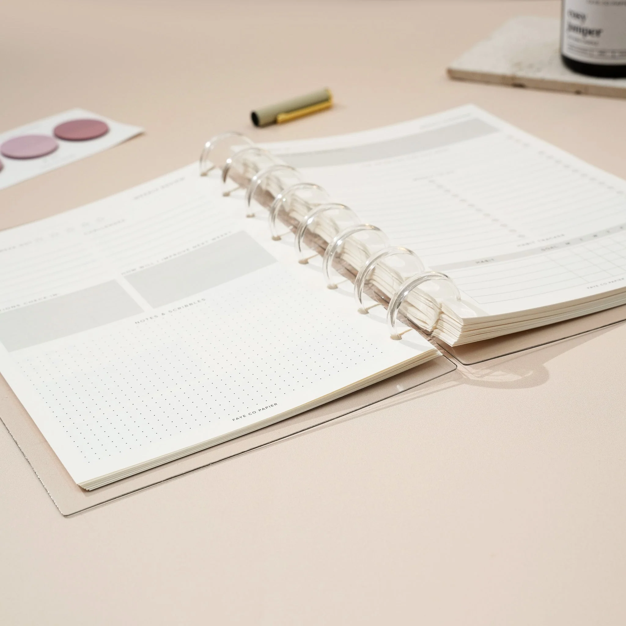Daily Productivity Planner Insert | Discbound Bundle Set A5 - Image 7