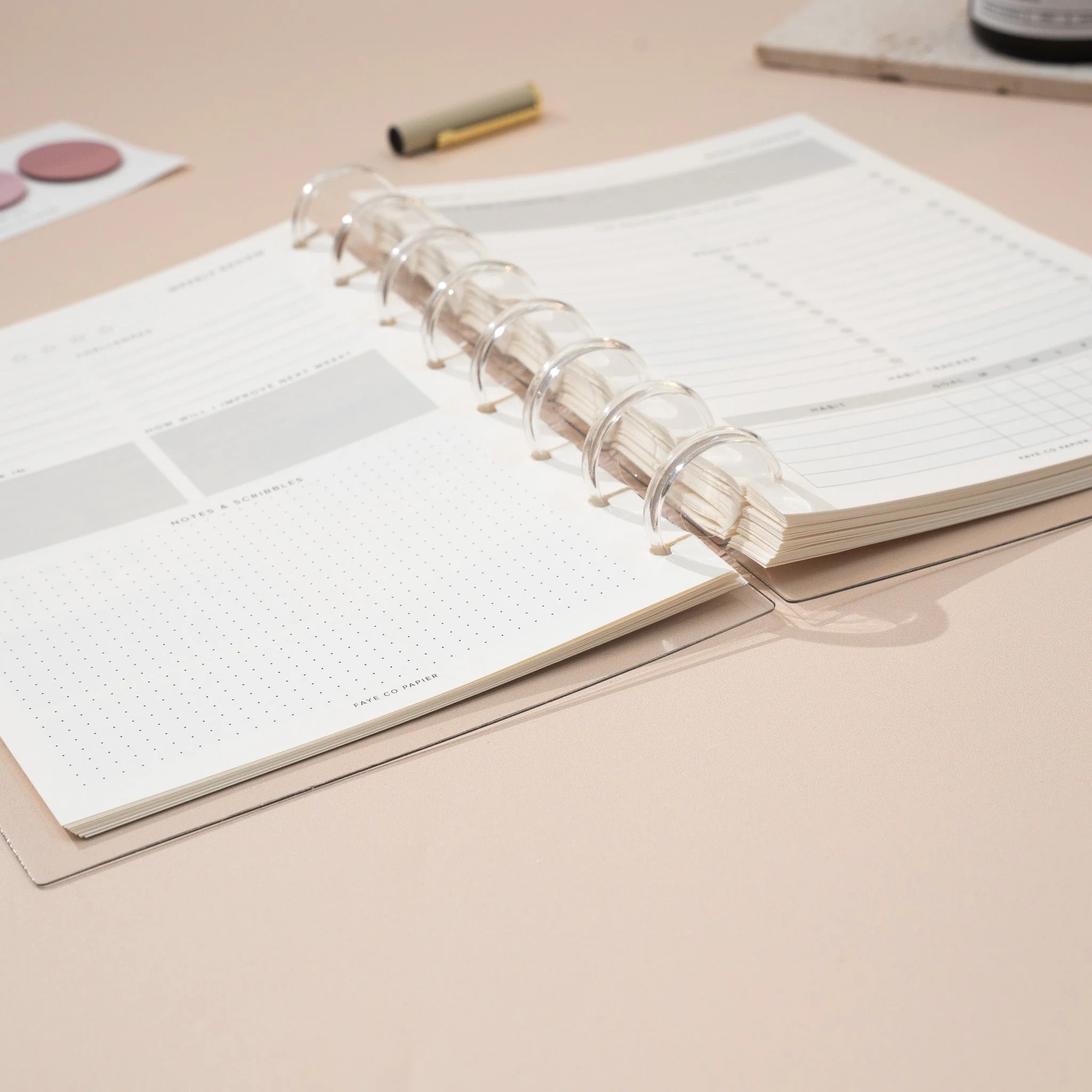 Minimal Daily Productivity Planner Insert | Discbound A5 - Image 8